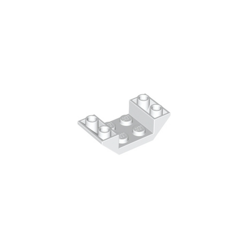 LEGO 487101 ROOF TILE 2X4 INV. - BLANC
