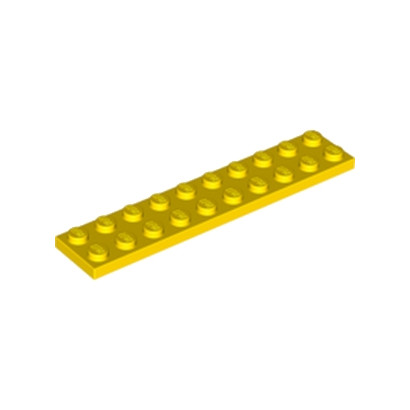 LEGO 383224 PLATE 2X10 - JAUNE