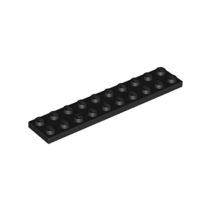 LEGO 383226 PLATE 2X10 - NOIR