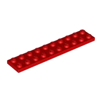 LEGO 383221 PLATE 2X10 - RED
