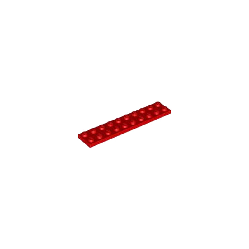 LEGO 383221 PLATE 2X10 - ROUGE