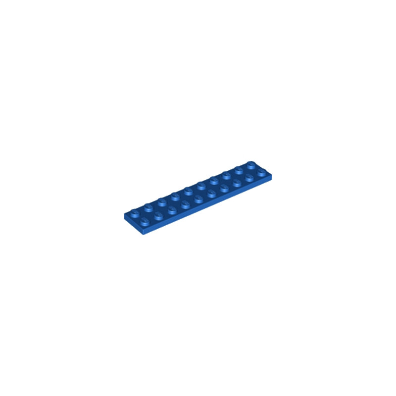 LEGO 383223 PLATE 2X10 - BLEU