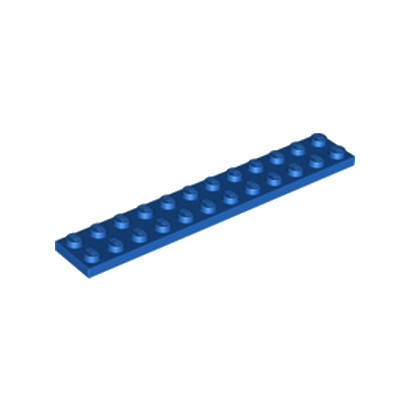 LEGO 244523 PLATE 2X12 - BLEU