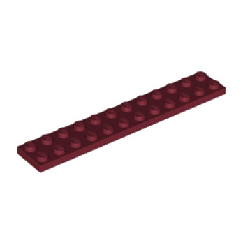 LEGO 4279712 PLATE 2X12 - NEW DARK RED