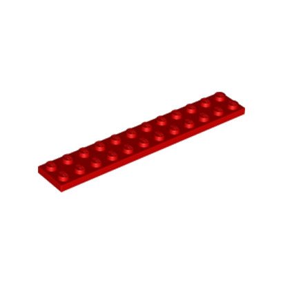 LEGO 4255035 PLATE 2X12 - ROUGE