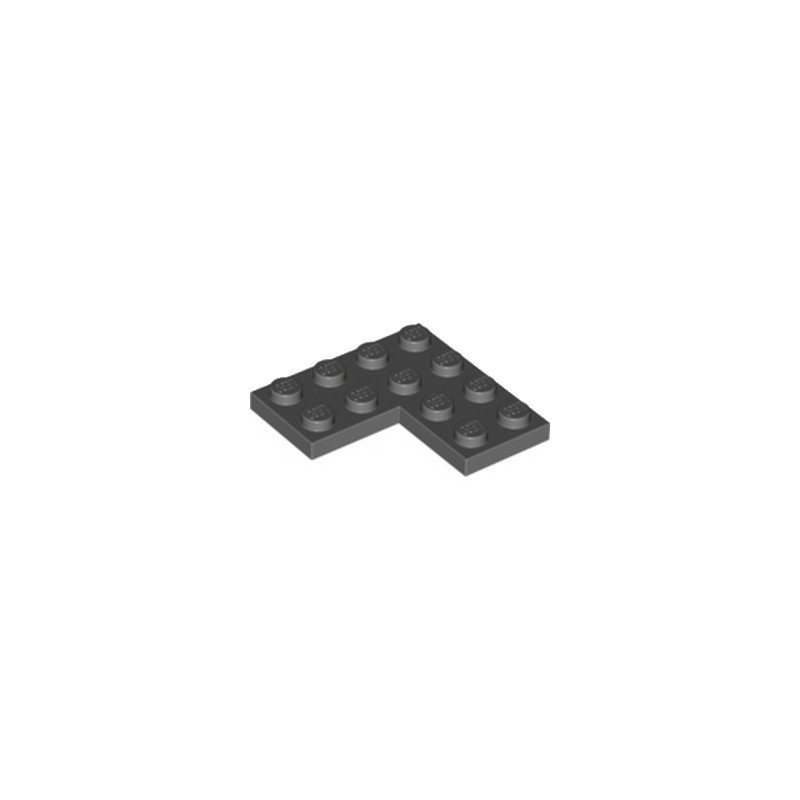 LEGO 4539429 CORNER PLATE 2X4X4 - DARK STONE GREY
