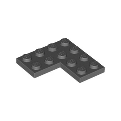 LEGO 4539429 CORNER PLATE 2X4X4 - DARK STONE GREY