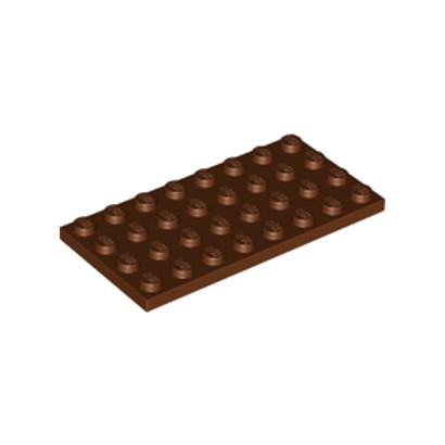 LEGO 4211207 PLATE 4X8 - REDDISH BROWN