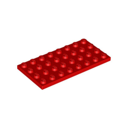 LEGO 303521 PLATE 4X8 - ROUGE