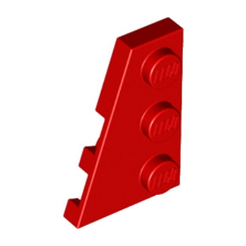 LEGO 4372321 PLATE 2X3 ANGLE GAUCHE - RED