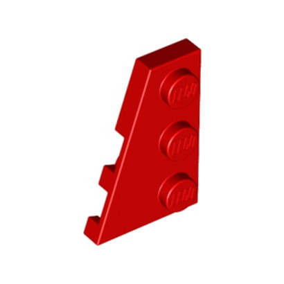 LEGO 4372321 PLATE 2X3 ANGLE GAUCHE - RED