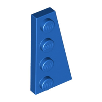 LEGO 6430076 RIGHT PLATE 2X4 W/ ANGLE - BLUE