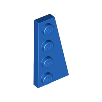 LEGO 6430076 RIGHT PLATE 2X4 W/ ANGLE - BLUE