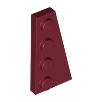 LEGO 6010007 PLATE 2X4 ANGLE DROIT - NEW DARK RED