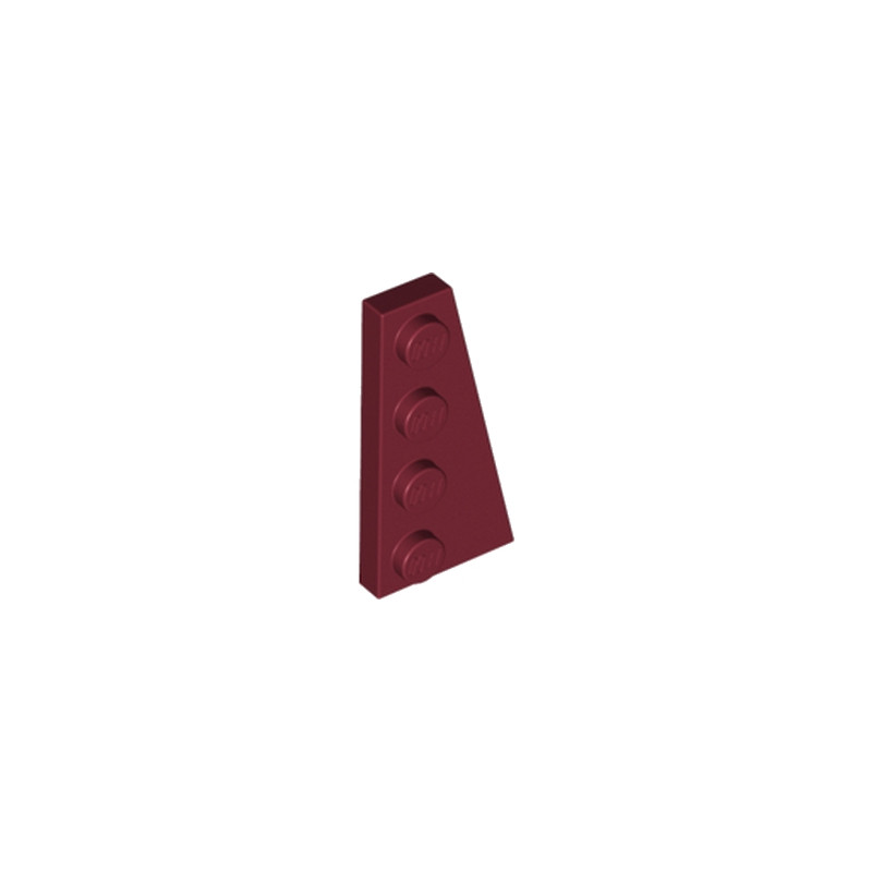 LEGO 6010007 PLATE 2X4 ANGLE DROIT - NEW DARK RED