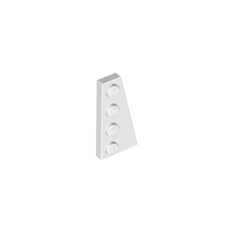 LEGO 4160857 RIGHT PLATE 2X4 W/ANGLE - WHITE