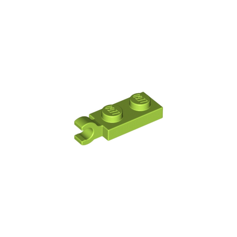 LEGO 6347285 PLATE 2X1 W/HOLDER,VERTICAL - BRIGH YELLOWISH GREEN