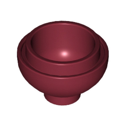  LEGO 6058218 DOME 2X2, INVERTED W. ONE STUD - NEW DARK RED