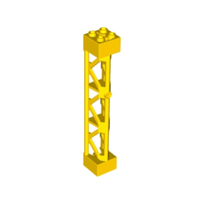 LEGO 6074687 LATTICE TOWER 2X2X10 W/CROSS  - YELLOW