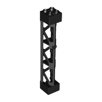 LEGO 4667463 LATTICE TOWER 2X2X10 W/CROSS  - BLACK