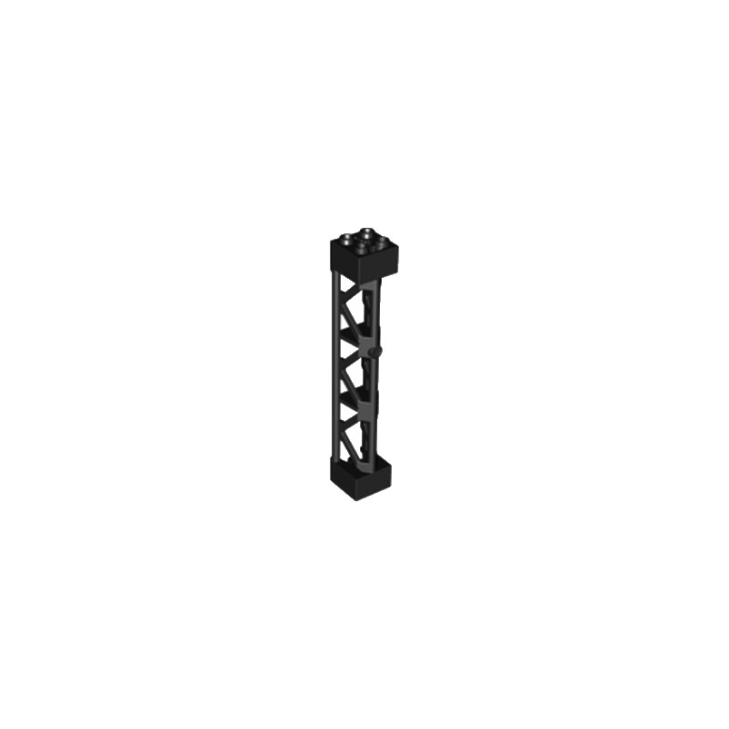 LEGO 4667463 LATTICE TOWER 2X2X10 W/CROSS  - BLACK