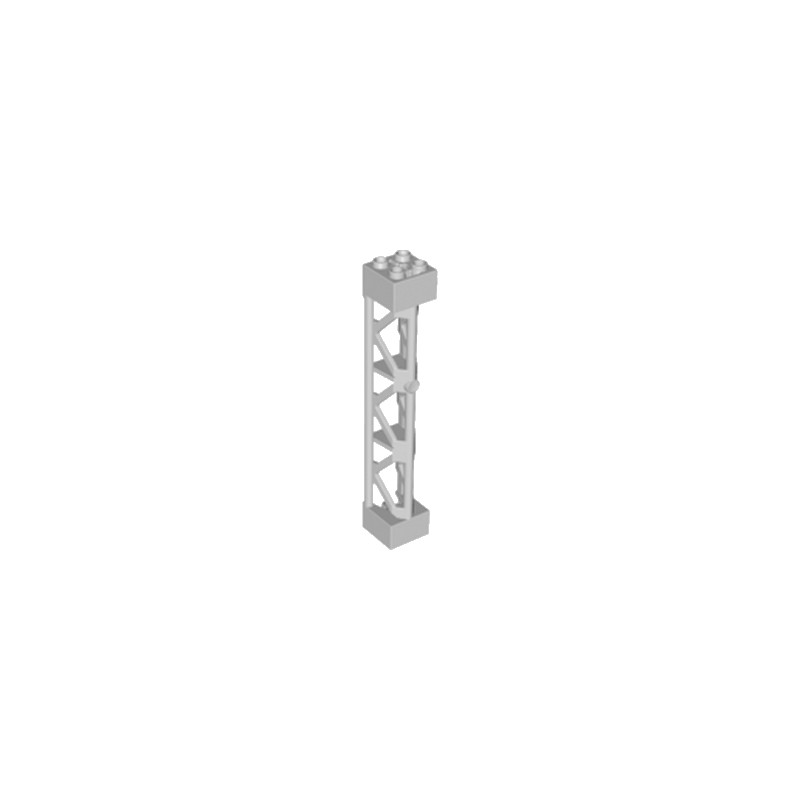 LEGO 6186292 LATTICE TOWER 2X2X10 W/CROSS - MEDIUM STONE GREY