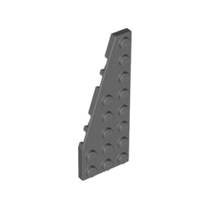 LEGO 4529728 PLATE 3X8 ANGLE GAUCHE  - DARK STONE GREY