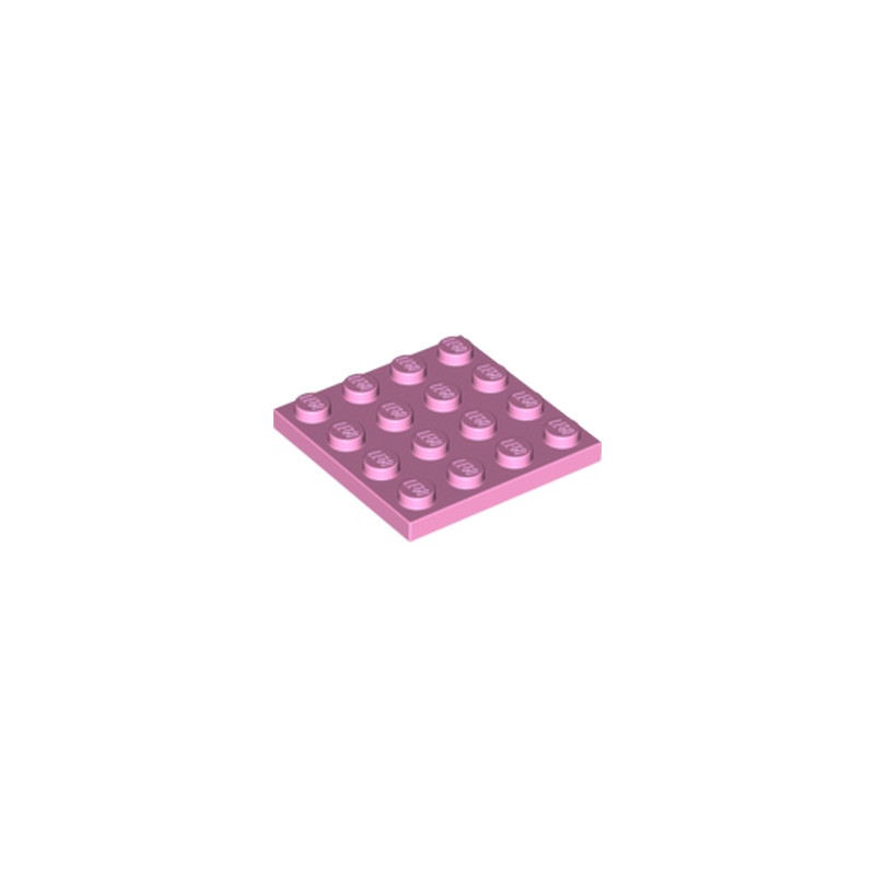 LEGO 6181831 PLATE 4X4 - ROSE CLAIR