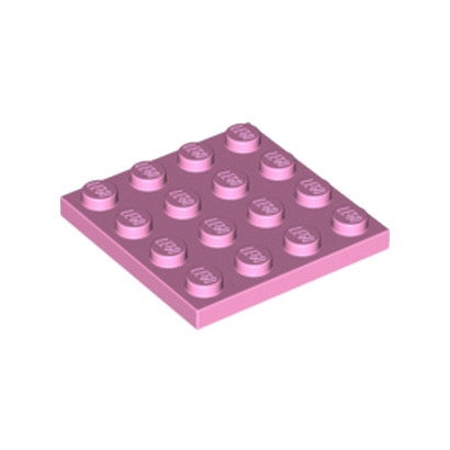 LEGO 6181831 PLATE 4X4 - ROSE CLAIR