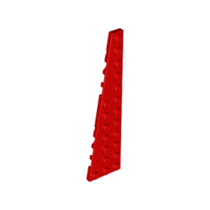 LEGO 6054536 PLATE ANGLE GAUCHE 3X12 - ROUGE