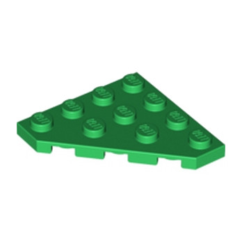 LEGO 4651215 CORNER PLATE 45 DEG. 4X4 - DARK GREEN