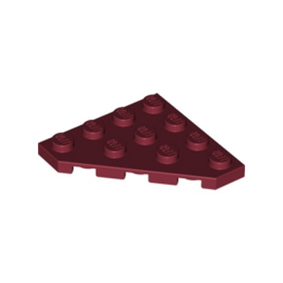 LEGO 4526909 PLATE D'ANGLE 45 DEG. 4X4  - NEW DARK RED
