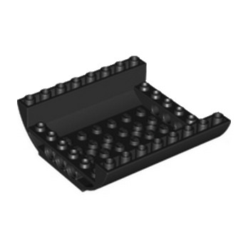 LEGO 6450047 BOW BOTTOM 8X8X2 - BLACK