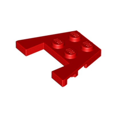 LEGO 6170523 PLATE ANGLE COUPE 3X4 - ROUGE