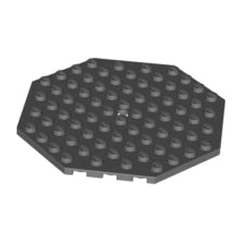 LEGO 4583688 PLATE OCTAGONAL 10X10 - DARK STONE GREY