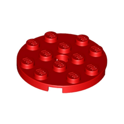 LEGO 4515348 PLATE ROND 4X4 - ROUGE