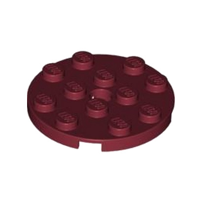 LEGO 4631233  PLATE ROND 4X4 - NEW DARK RED
