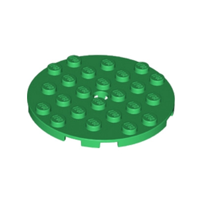 LEGO 6097413 PLATE RONDE 6X6 - DARK GREEN