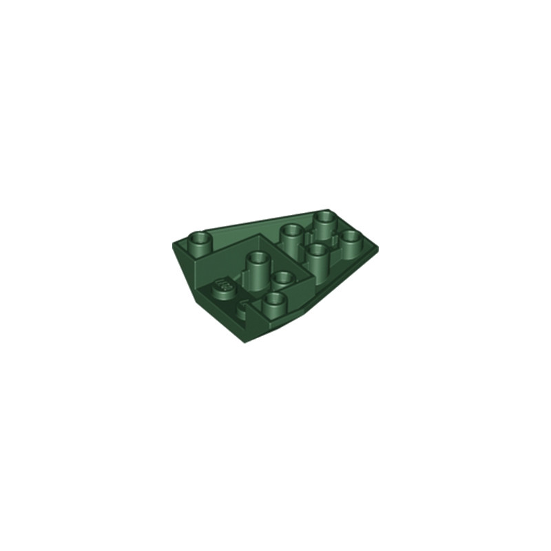 LEGO 6196590 ROOF TILE 4X2/18° INV. - EARTH GREEN
