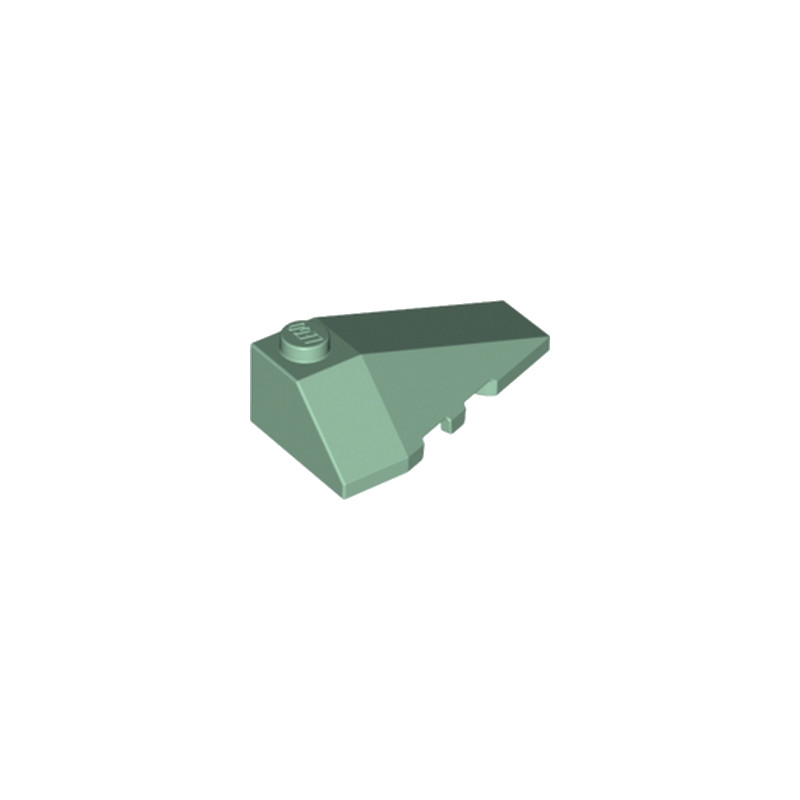 LEGO 6416002 RIGHT ROOF TILE 2X4 W/ANGLE - SAND GREEN