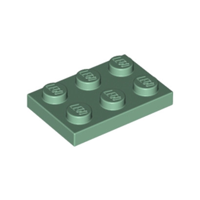 LEGO 6184348 PLATE 2X3 - SAND GREEN