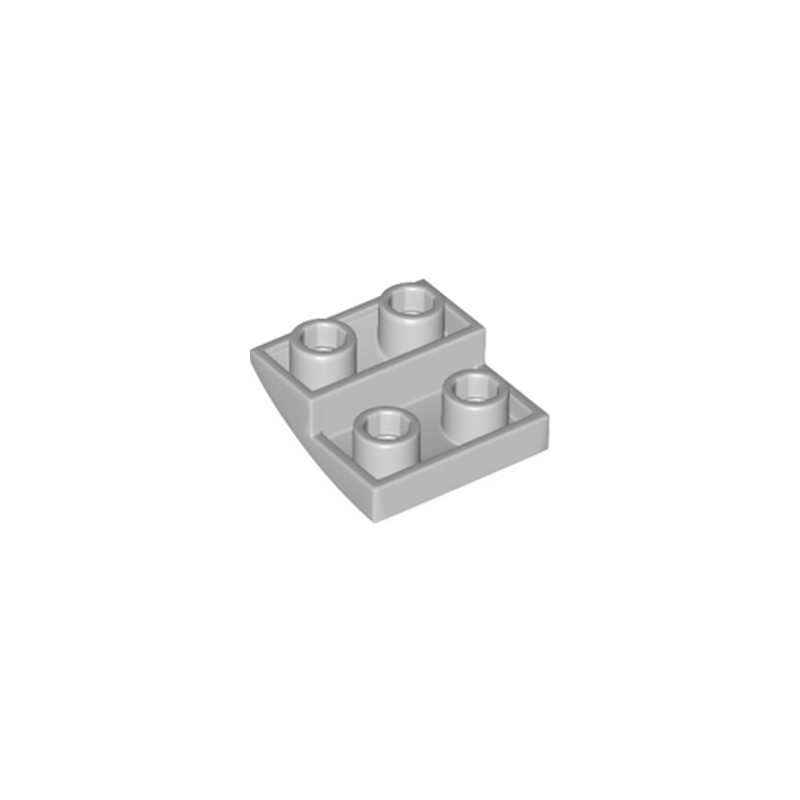 LEGO 6185676 BRIQUE 2X2X2/3, INVERTED BOW - MEDIUM STONE GREY