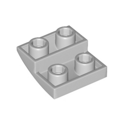LEGO 6185676 BRIQUE 2X2X2/3, INVERTED BOW - MEDIUM STONE GREY