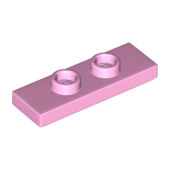 LEGO 6426728 PLATE 1X3 W/ 2 KNOBS - BRIGHT PINK