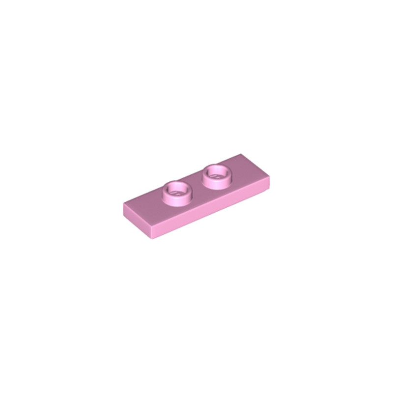 LEGO 6426728 PLATE 1X3 W/ 2 KNOBS - BRIGHT PINK