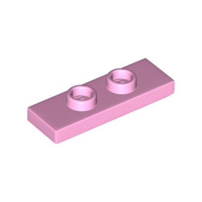 LEGO 6426728 PLATE 1X3 W/ 2 KNOBS - ROSE CLAIR