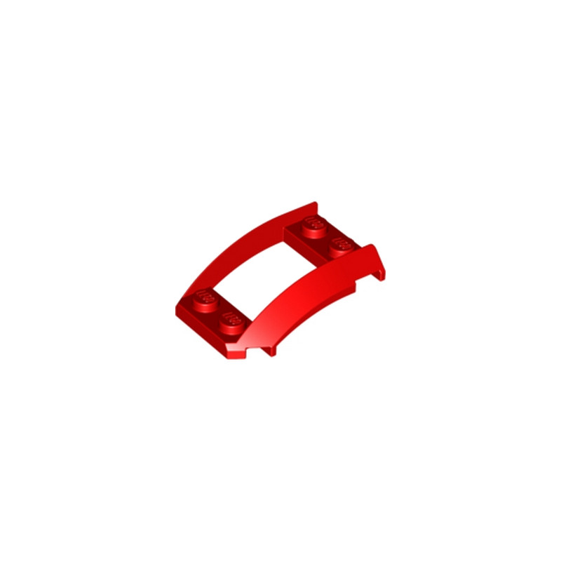 LEGO 4214735 PLATE 2X4X1 1/3 W. SIDE BOW - ROUGE