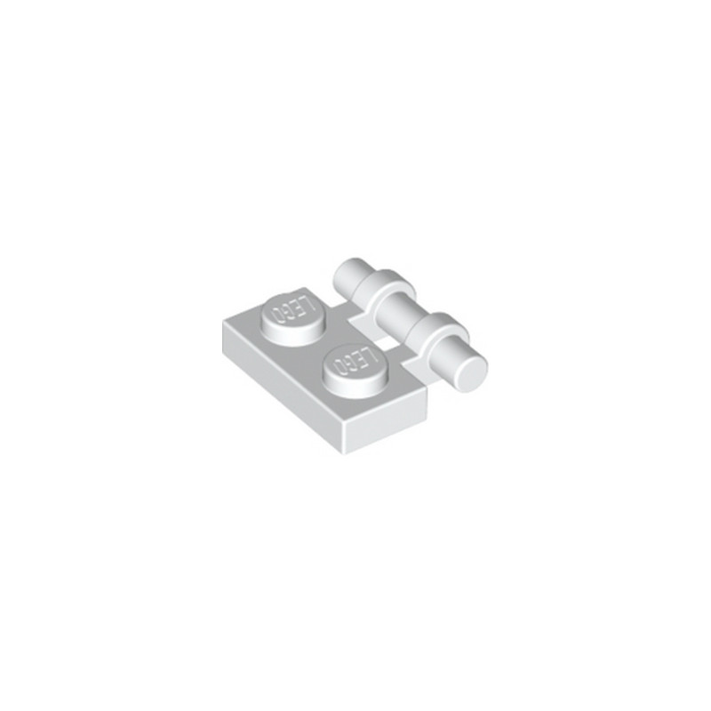 LEGO 254001 PLATE 1X2 W. STICK - BLANC