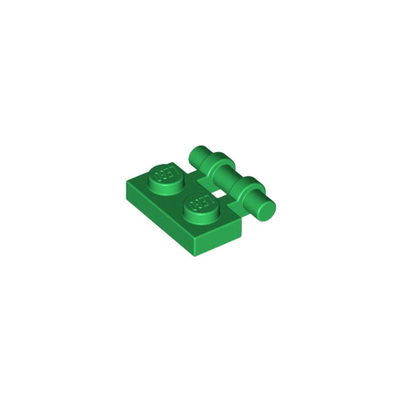 LEGO 254028 PLATE 1X2 W. STICK - DARK GREEN