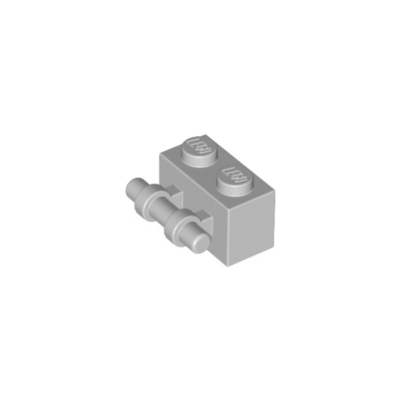 LEGO 4211580 BRIQUE 1X2 / STICK - MEDIUM STONE GREY